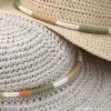 Colorful woven Korean-style sunshade baseball cap for adults, summer straw hat for women Application Scenario